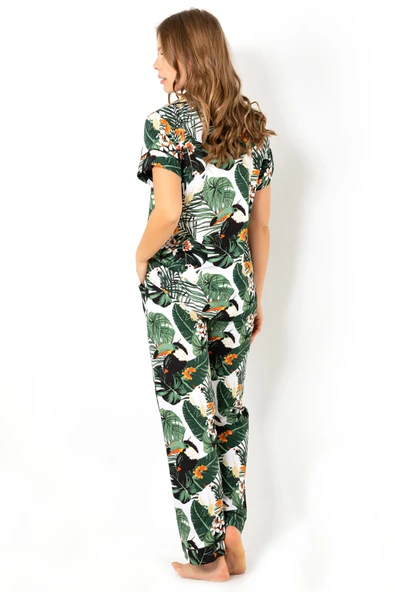 DoReMi Ivied Kısa Kollu Bayan Pijama Takımı - 5