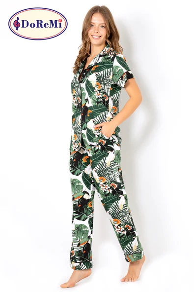 DoReMi Ivied Kısa Kollu Bayan Pijama Takımı ürün görseli