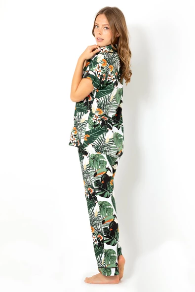 DoReMi Ivied Kısa Kollu Bayan Pijama Takımı - 6
