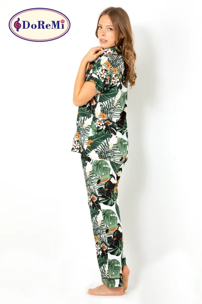 DoReMi Ivied Kısa Kollu Bayan Pijama Takımı - Resim 9