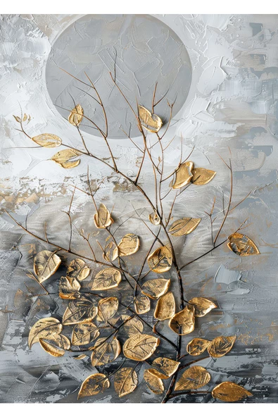 Harikabirev HARİKABİREV|GRİ-KAHVE RENK SOYUT ÇİÇEK KOMBİN |TEMPERLİ ÇERÇEVELİ CAM TABLO  2Lİ DİKEY - Resim 3