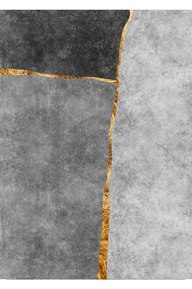 Harikabirev HARİKABİREV|SİYAH-GRİ-GOLD SOYUT ÇİÇEK KOMBİNİ 02 |ÇERÇEVELİ TEMPERLİ CAM TABLO 3LÜ YATAY - Resim 6