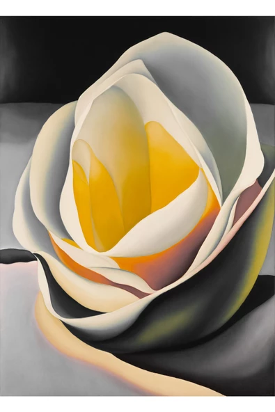 Harikabirev HARİKABİREV|SARI-GRİ ÇİÇEK KOMBİNİ II |ÇERÇEVELİ CAM TABLO  3LÜ DİKEY - Resim 5