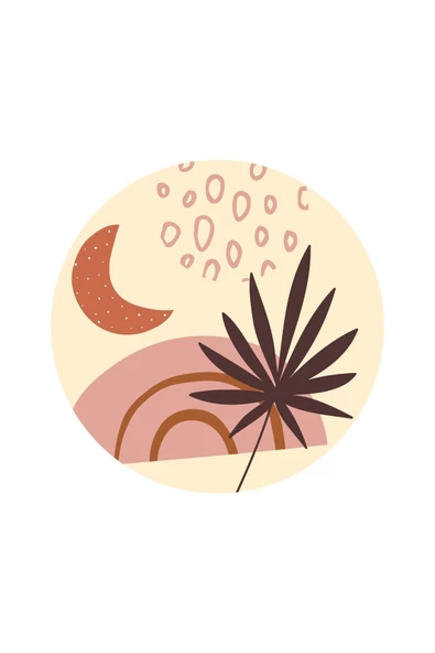 Harikabirev HARİKABİREV|KREM-BEYAZ YAPRAKLI BOHEM SETİ |ÇERÇEVELİ CAM TABLO 3LÜ DİKEY - Resim 2