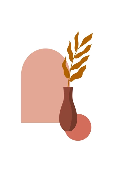 Harikabirev HARİKABİREV|KAHVERENGİ TONLU BOHEM YAPRAKLI SETİ 03 |ÇERÇEVELİ CAM TABLO 3LÜ DİKEY - Resim 2