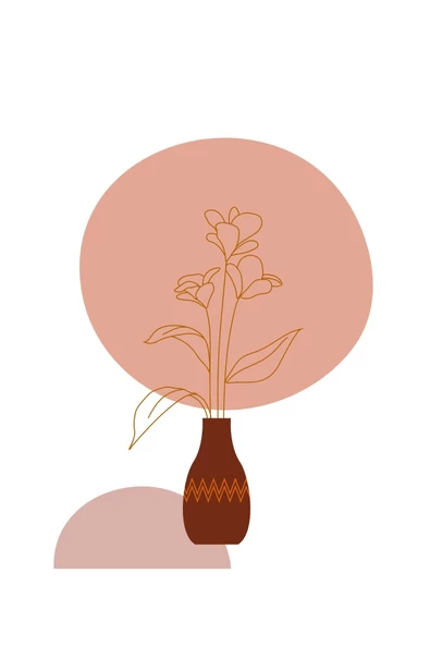 Harikabirev HARİKABİREV|KAHVERENGİ TONLU BOHEM YAPRAKLI SETİ 03 |ÇERÇEVELİ CAM TABLO 3LÜ DİKEY - Resim 4