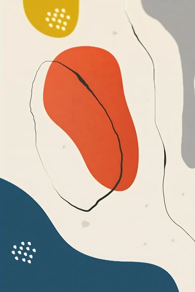 Harikabirev HARİKABİREV|MAVİ-KREM-TURUNCU SOYUT BOHEM SETİ |ÇERÇEVELİ CAM TABLO 3LÜ DİKEY - Resim 2