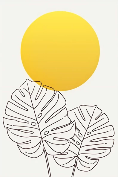 Harikabirev HARİKABİREV|SARI-GRİ YAPRAKLI BOHEM SETİ |ÇERÇEVELİ CAM TABLO 3LÜ DİKEY - Resim 4