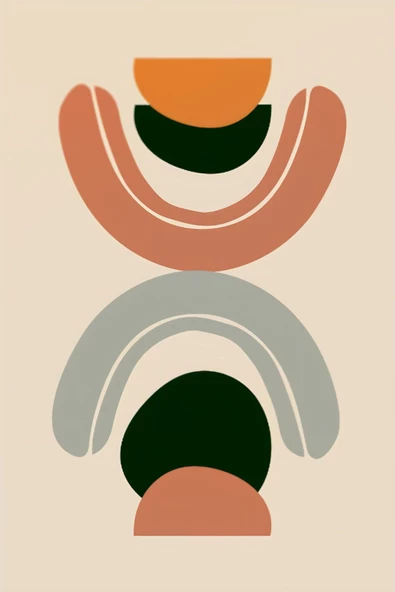 Harikabirev HARİKABİREV|KREM TONLAR ÇİÇEKLİ MİNİMALİST BOHEM SETİ |ÇERÇEVELİ CAM TABLO 3LÜ DİKEY - Resim 4