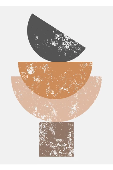 Harikabirev HARİKABİREV|BEYAZ-KAHVE BOHEM SETİ |ÇERÇEVELİ CAM TABLO 3LÜ DİKEY - Resim 4