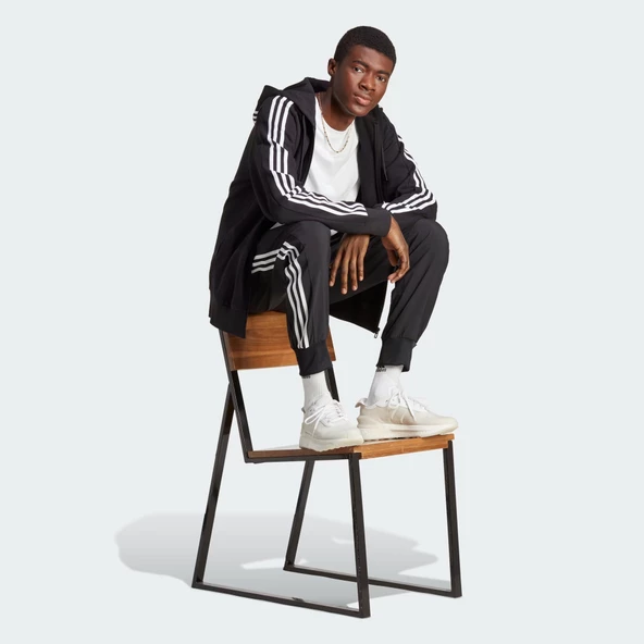Adidas IC0433 M 3S FT FZ HD Erkek Eşofman Üst - 3