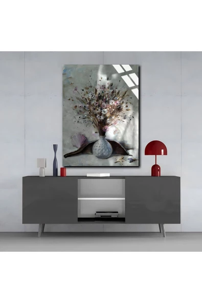 Harikabirev HARİKABİREV|KIRILMAZ CAM (TEMPERLİ) ACYRLİC GÖRÜNÜM ÇİÇEK TABLOSU 01 |TMTEKLİ - 3