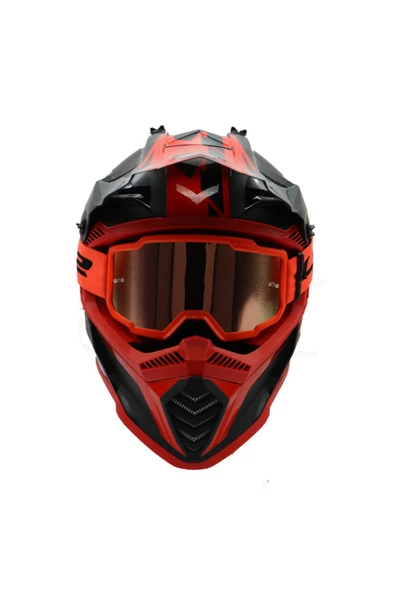LS2 CHARGER MOTO KROSS GÖZLÜK GOGGLES (IRIDIUM CAMLI) - 3