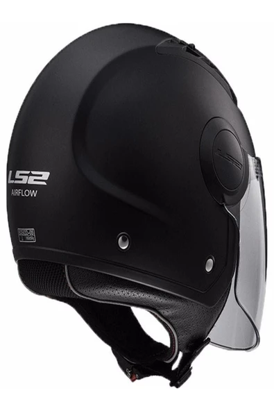 LS2 Aırflow Mat Siyah Motosiklet Kaskı - 2