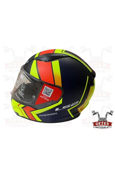 LS2 LS 2 RAPID2 EXTRA TAM KAPALI KASK MAT SİYAH-NEON SARI-KIRMIZI-NAVY MAVİ - 3