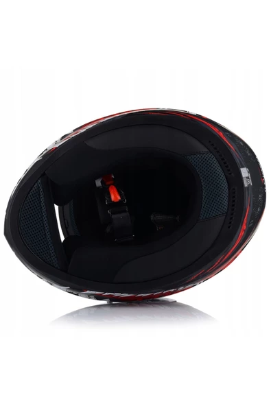 LS2 Rapıd 2 Kaıju Mat Siyah-Kırmızı Fullface Motosiklet Kaskı Siyah Camlı - 2