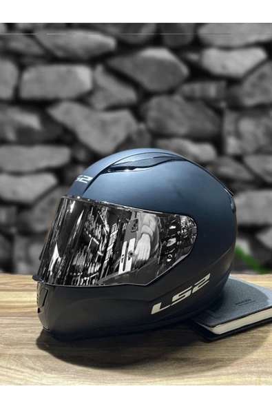 LS2 Rapıd Mat Siyah Kask - Gri Vizör - 1