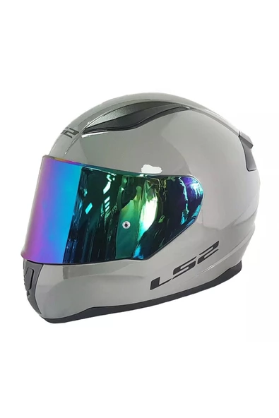 LS2 Rapid 2 Nardo Gri Fullface Motosiklet Kaskı Gökkuşağı Camlı - 3