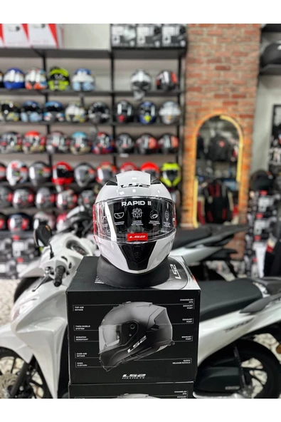 LS2 Rapıd Beyaz Kask Ff353 - Resim 3