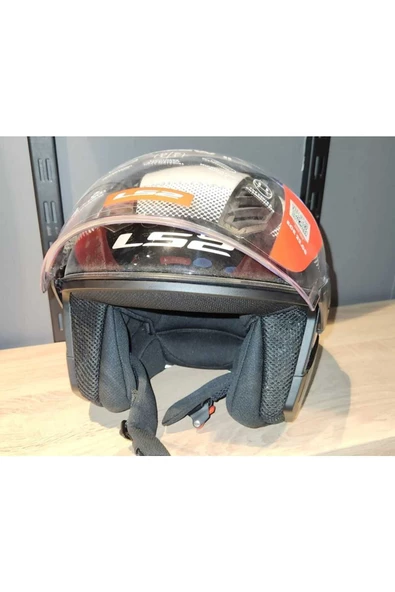 LS2 AİRFLOW 2 SOLİD RUSH BEYAZ MAVİ KIRMIZI ÇENESİZ KASK - Resim 3