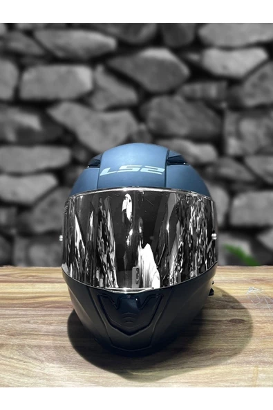 LS2 Rapıd Mat Siyah Kask - Gri Vizör - 2