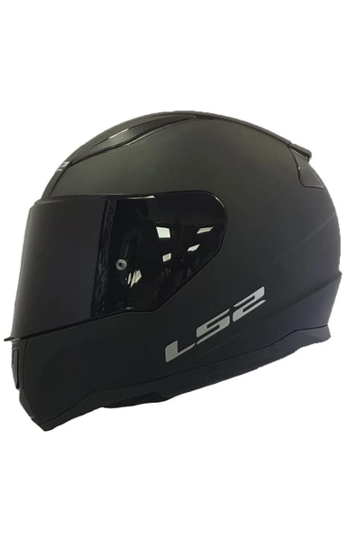 LS2 Rapıd 2 Mat Siyah Kapalı Motosiklet Kaskı Siyah-cam