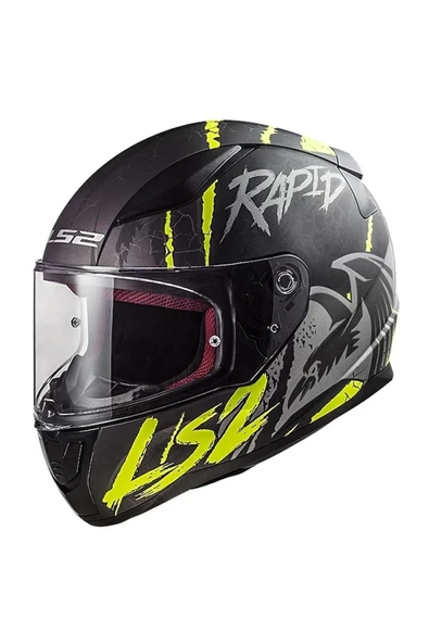 LS2 Rapid 2 Raven Full Face Motosiklet Kaskı