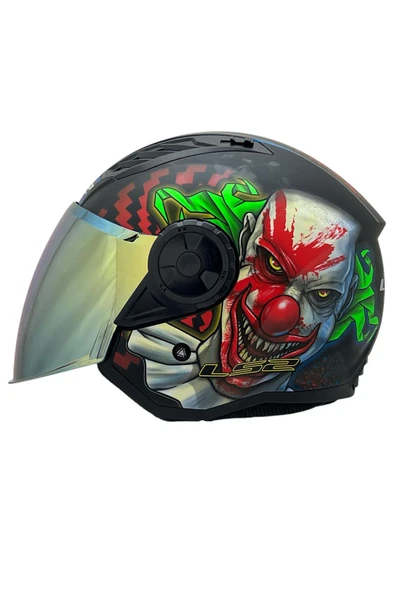 LS2 AIRFLOW 2 HAPPY DREAMS KASK SİYAH CAM - Resim 5