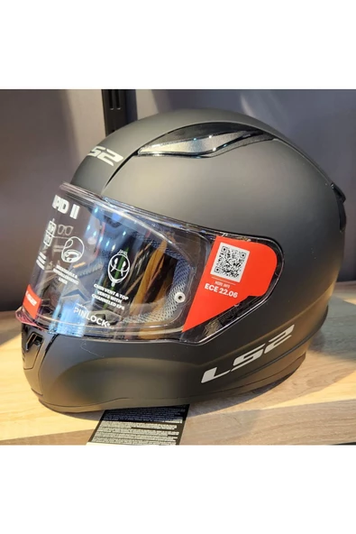 LS2 RAPİD 2 SOLİD MAT SİYAH KAPALI KASK