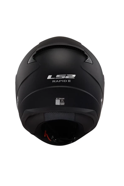 LS2 Rapid 2 Mat Siyah Motosiklet Kaskı - 4