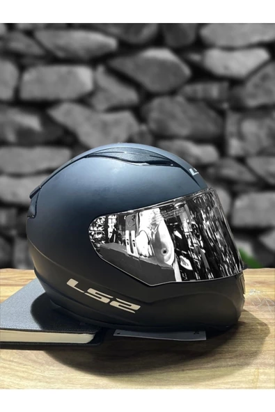 LS2 Rapıd Mat Siyah Kask - Gri Vizör - 3