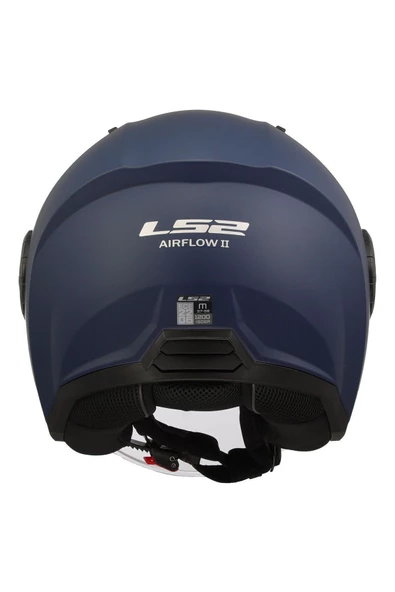 LS2 AIRFLOW 2 MAT NAVY MAVİ AÇIK MOTOSİKLET KASKI - Resim 4