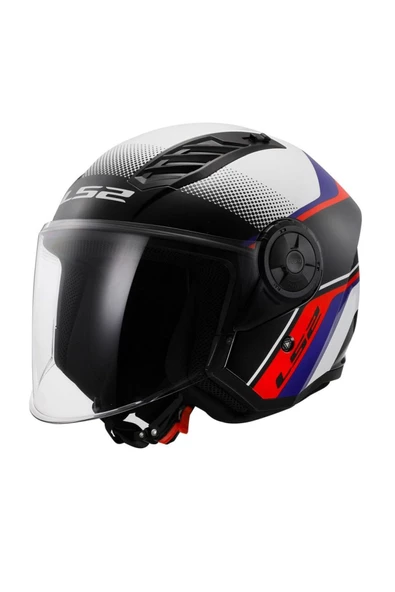 LS2 Aırflow 2 Rush Beyaz-mavi-kırmızı Kask
