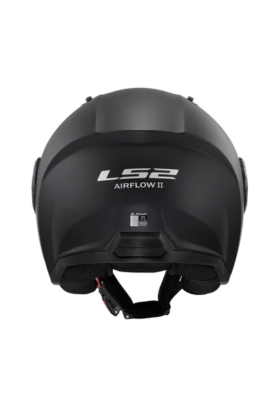 LS2 AIRFLOW 2 MAT SİYAH  MOTOSIKLET (ÇENE AÇIK) KASK - 3