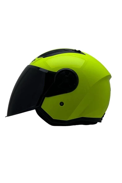 LS2 AIRFLOW 2 NEON SARI KASK SİYAH CAM ürün görseli
