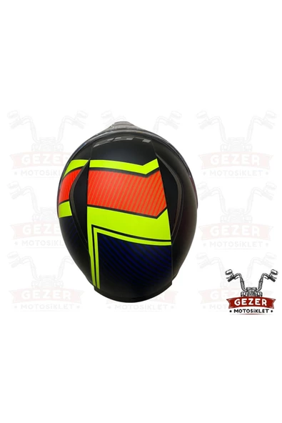 LS2 LS 2 RAPID2 EXTRA TAM KAPALI KASK MAT SİYAH-NEON SARI-KIRMIZI-NAVY MAVİ - 5