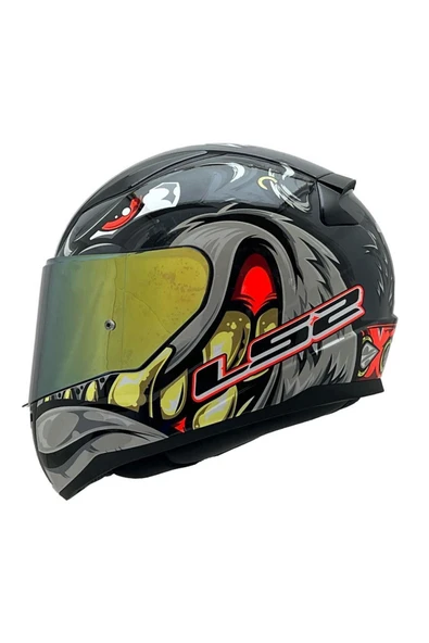 LS2 Rapıd 2 Spox Gri - Kırmızı - L ürün görseli