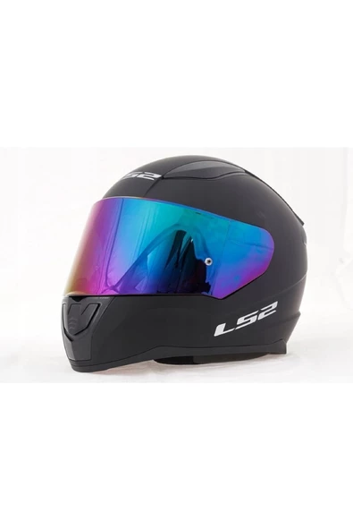 LS2 Rapıd 2 Mat Siyah Fullface Motosiklet Kaskı Gökkuşağı Camlı - 4