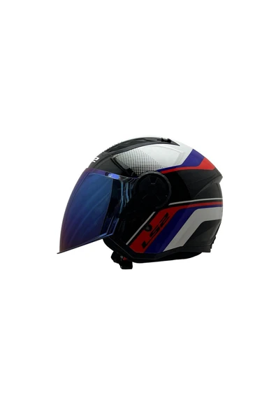 LS2 AIRFLOW 2 RUSH BEYAZ-MAVİ-KIRMIZI KASK ürün görseli 1