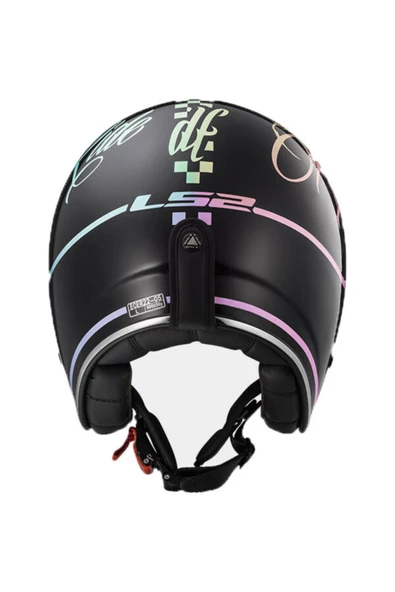 LS2 Unisex Siyah Bobber Rusty Kask - Resim 2