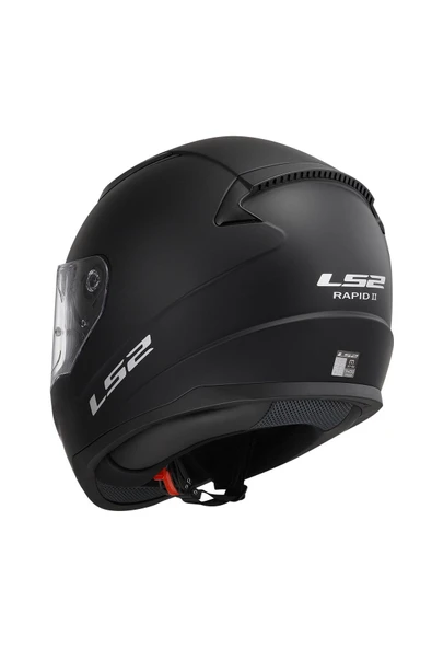 LS2 Rapid 2 Mat Siyah Motosiklet Kaskı - 3