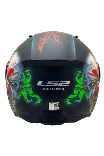 LS2 AIRFLOW 2 HAPPY DREAMS KASK SİYAH CAM - Resim 3