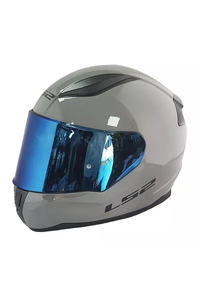 LS2 Rapıd 2 Nardo Gri Fullface Motosiklet Kaskı Mavi Camlı - 2