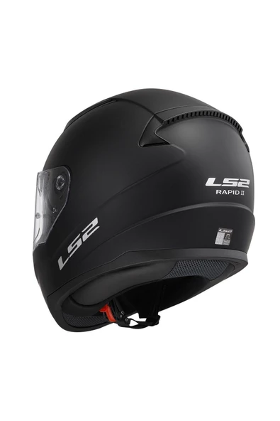 LS2 Rapid 2 Mat Siyah Motosiklet Kaskı - 5