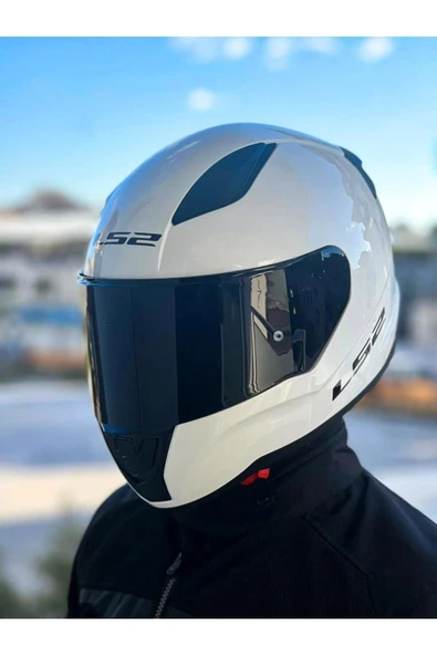 LS2 Rapid 2 Beyaz Kask Siyah Vizörlü - 3