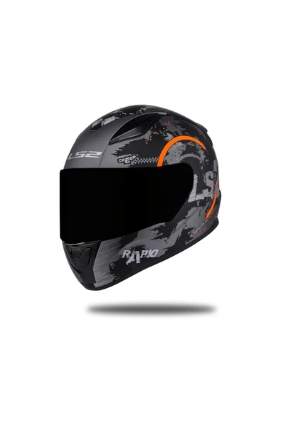 LS2 Rapıd 2 Cırcle Mat Tıtanıum-kırmızı Kask ürün görseli