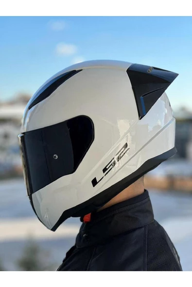 LS2 Rapid 2 Race Beyaz Kask - 1