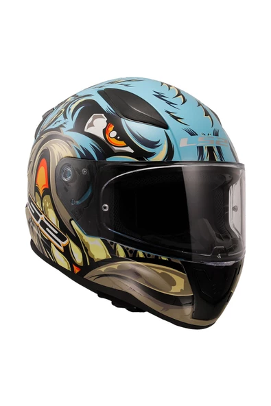 LS2 RAPID 2 NEO MAVİ-MOR FULLFACE MOTOSİKLET KASKI - 5