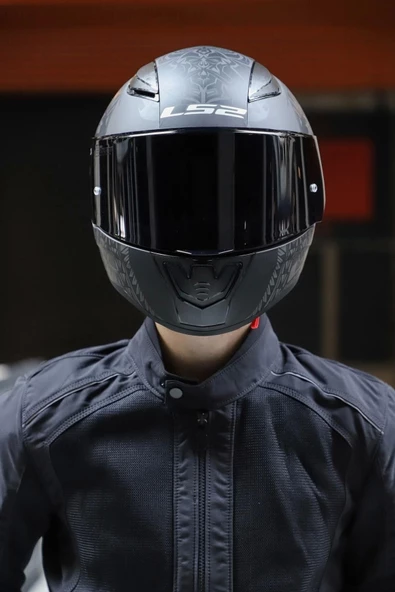 LS2 Rapid 2 Takaroa Mat Siyah Kask - 2