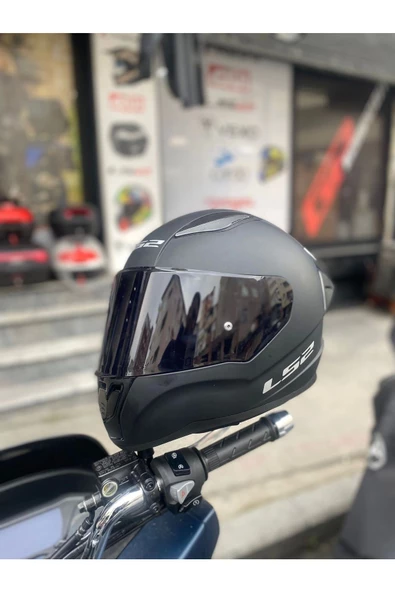 LS2 Rapıd Mat Siyah Kask - Siyah Vizör Spoiler - 4